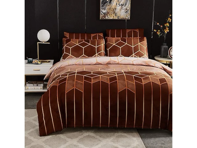 Xiongfeng mitchell geometrisch beddengoed, 135 x 200 cm - afbeelding 4 van  4