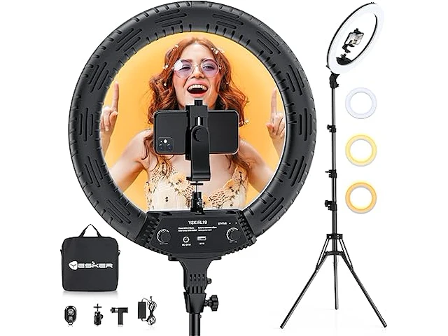 Xl (18inch) ring light met tripod - afbeelding 1 van  2