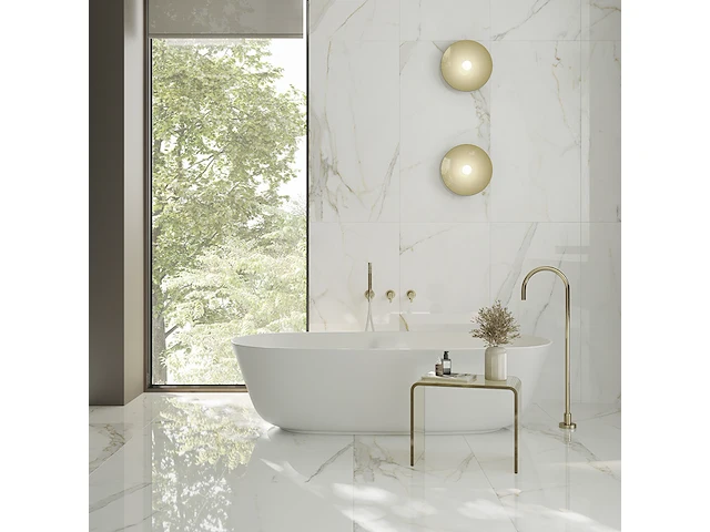 Xl calacatta gold glossy 80x80cm gerectificeerd 138,24m² - afbeelding 1 van  2