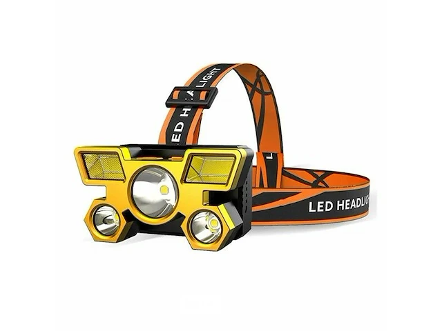 Xpe 5 ledhoofdlamp oplaadbaar via usb - afbeelding 1 van  6