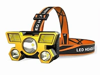Xpe 5 ledhoofdlamp oplaadbaar via usb - afbeelding 1 van  6