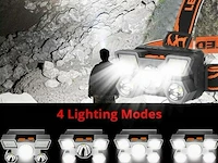 Xpe 5 ledhoofdlamp oplaadbaar via usb - afbeelding 4 van  6