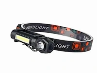 Xpe kx-212 dubbele ledhoofdlamp oplaadbaar via usb - afbeelding 1 van  2