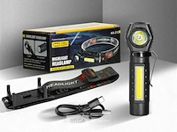Xpe kx-212 dubbele ledhoofdlamp oplaadbaar via usb - afbeelding 2 van  2