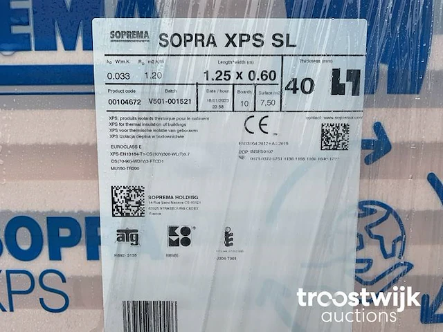 Xps 4 cm dik 90 m2 ( 1 pal ) - afbeelding 2 van  3