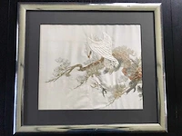 Xxl chinese silk embroidery framed - afbeelding 1 van  14