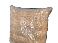 Xxl-kussen - gevlochten natuurlijk materiaal - afm. +/- 100 x 100 cm. - afbeelding 1 van  3