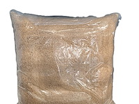 Xxl-kussen - gevlochten natuurlijk materiaal - afm. +/- 100 x 100 cm. - afbeelding 2 van  3