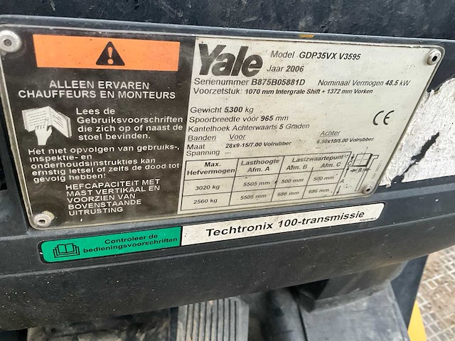 Yale 35vx vorkheftruck - afbeelding 4 van  15