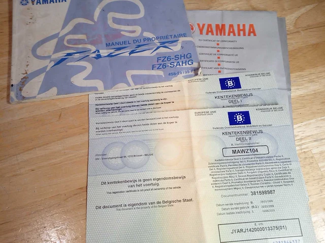 Yamaha - fz6 - motorfiets - afbeelding 8 van  8