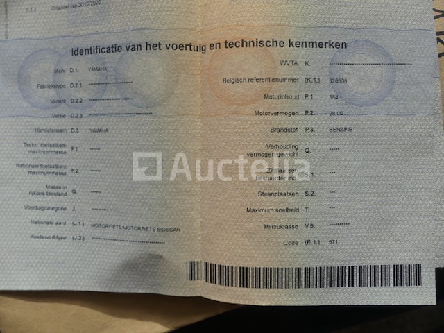 Yamaha xt125 125cc motorfiets (vin: 5y3012220) - afbeelding 10 van  15