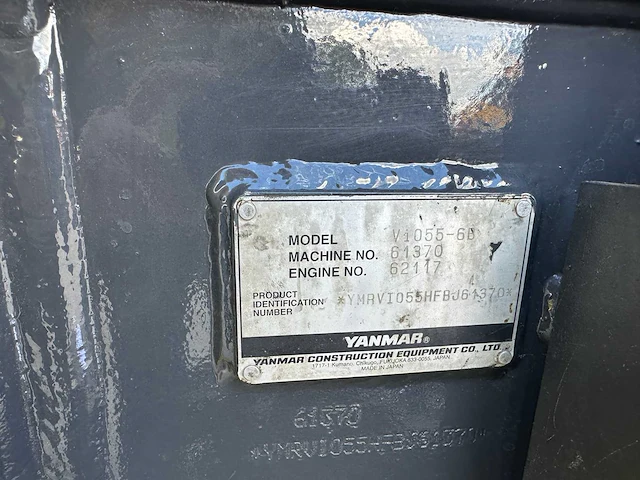 Yanmar - 2015 - vio55-6b - midigraafmachine - afbeelding 38 van  44