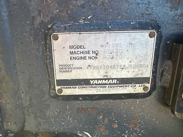 Yanmar - vio45-6b - midigraafmachine - afbeelding 36 van  41