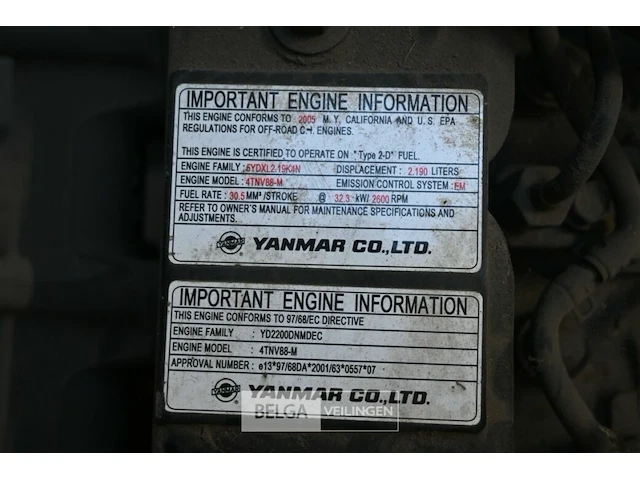 Yanmar dieselmotor voor john deere - afbeelding 3 van  4