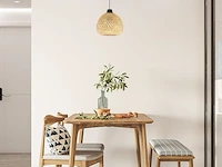 Yarnow 3 stuks rotan lampenkap - afbeelding 3 van  4