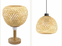 Yarnow 3 stuks rotan lampenkap - afbeelding 4 van  4