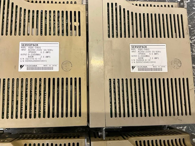 Yaskawa sgde-04vs servopack (4x) - afbeelding 6 van  6