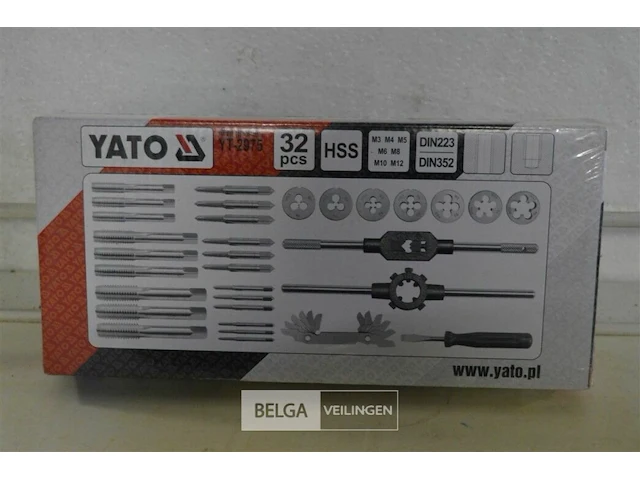 Yato tap en snijmoeren set 32 delig - afbeelding 3 van  5