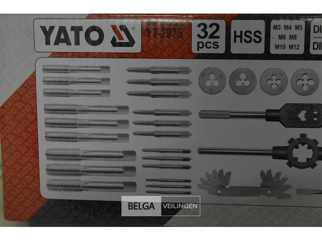 Yato tap en snijmoeren set 32 delig - afbeelding 4 van  5