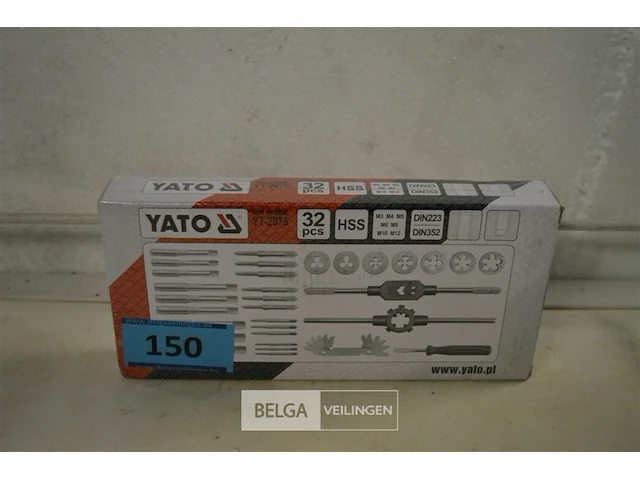 Yato tap en snijmoeren set 32-delig - afbeelding 2 van  4