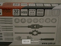 Yato tap en snijmoeren set 32-delig - afbeelding 3 van  4