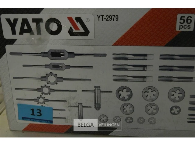 Yato tap en snijmoeren set 56 delig - afbeelding 3 van  5