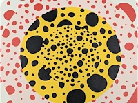 Yayoi kusama (na) - litho gesigneerd bloemencirkel - afbeelding 3 van  8
