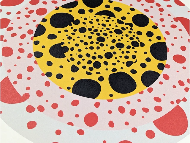 Yayoi kusama (na) - litho gesigneerd bloemencirkel - afbeelding 4 van  8