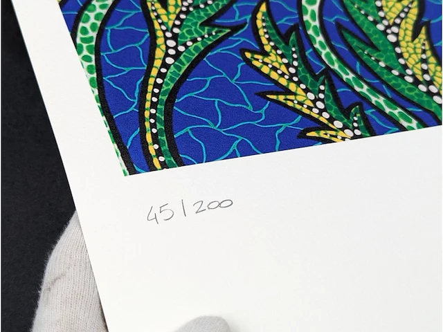 Yayoi kusama (na) - litho gesigneerd bord bloemen 2 - afbeelding 6 van  9