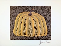 Yayoi kusama (na) - litho gesigneerd pompoenplaat - afbeelding 2 van  8