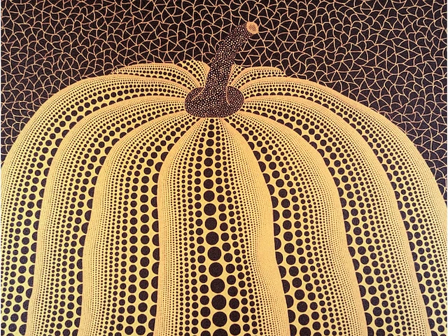 Yayoi kusama (na) - litho gesigneerd pompoenplaat - afbeelding 3 van  8