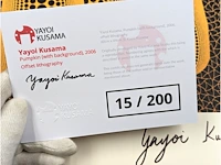 Yayoi kusama (na) - litho gesigneerd pompoenplaat - afbeelding 8 van  8