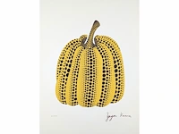 Yayoi kusama (na) - litho gesigneerd pompoenplaat - afbeelding 3 van  10