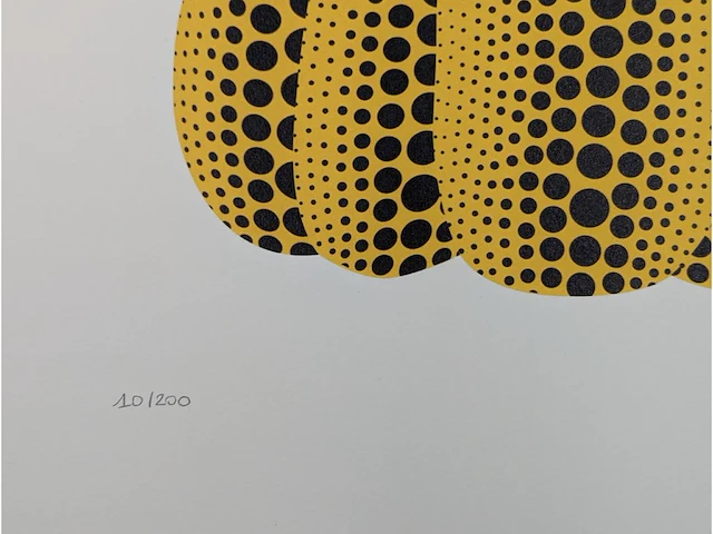 Yayoi kusama (na) - litho gesigneerd pompoenplaat - afbeelding 6 van  10