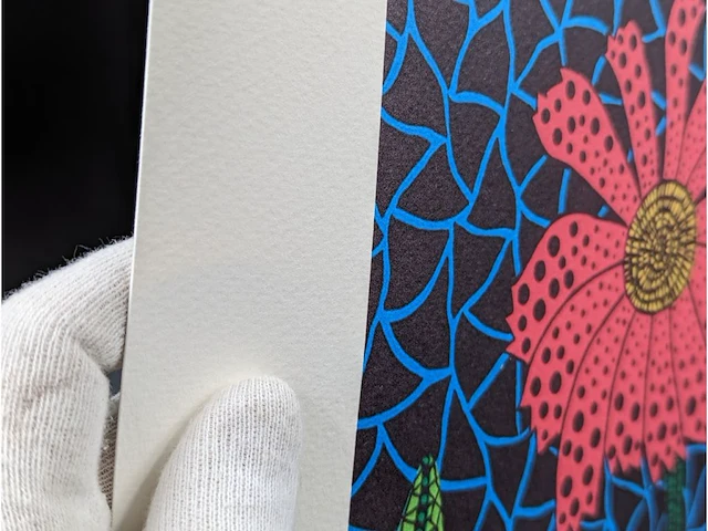 Yayoi kusama (na) - litho ondertekend bloemenbord - afbeelding 7 van  9