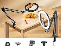 Yayusi 10" ring light met tripod voor tafel - afbeelding 1 van  4