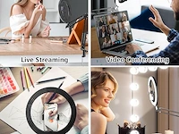 Yayusi 10" ring light met tripod voor tafel - afbeelding 4 van  4