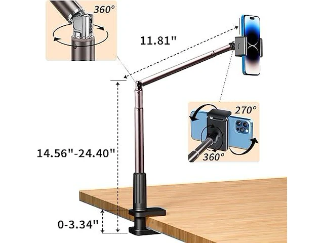 Yayusi overhead telefoonhouder - afbeelding 2 van  2