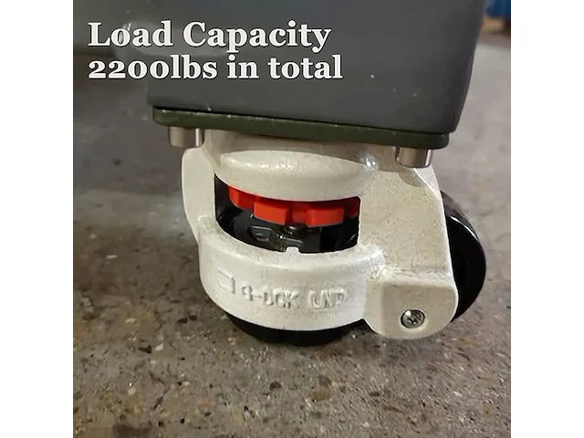 Ybaymy 4 stuks nivelleringsmachinerollen - afbeelding 2 van  5