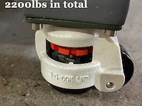 Ybaymy 4 stuks nivelleringsmachinerollen - afbeelding 2 van  5