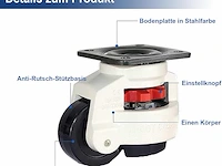 Ybaymy 4 stuks nivelleringsmachinerollen - afbeelding 3 van  5