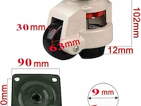 Ybaymy 4 stuks nivelleringsmachinerollen - afbeelding 4 van  5