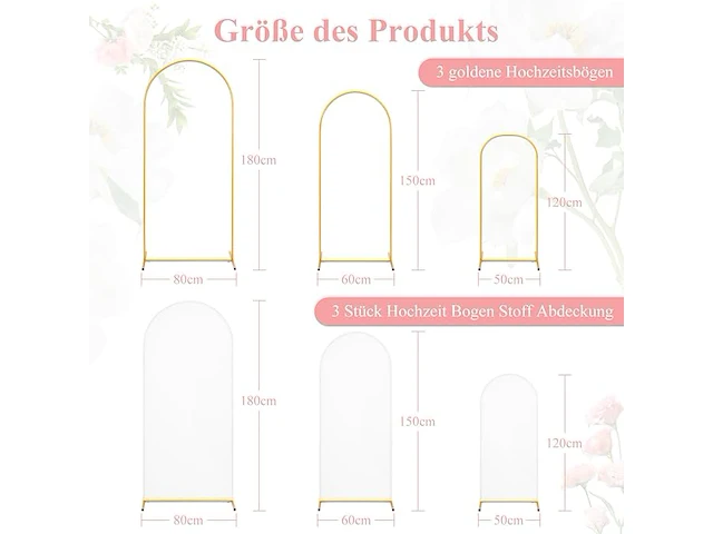 Ybaymy metalen boog (3 stuks) - afbeelding 2 van  3