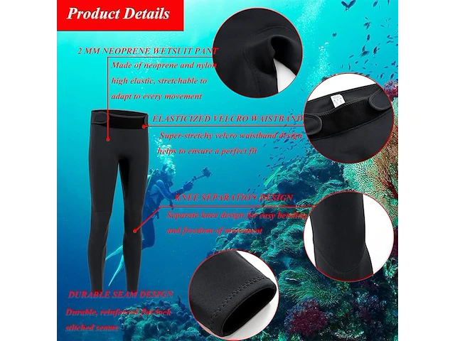 Ydquani neopreen duikbroek (m) - afbeelding 4 van  4