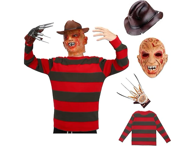 Yearsahrk freddy krüger kostuum (large/9-10jaar) - afbeelding 1 van  8