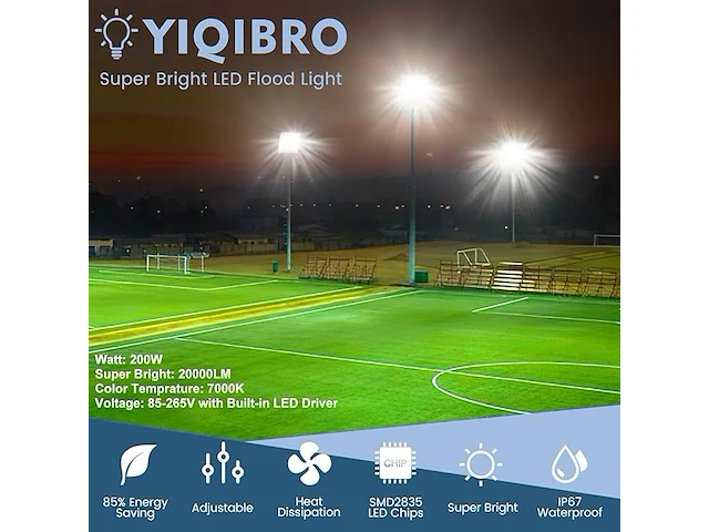 Yiqibro led-buitenspot - afbeelding 2 van  5