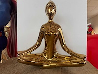 Yoga lady chrome gold h36cm x l31cm - afbeelding 1 van  2