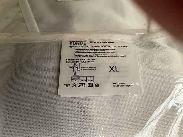 Yoko. hvw 100-colour. xl. overige werkkleding voor de chemie. (5x) - afbeelding 2 van  2