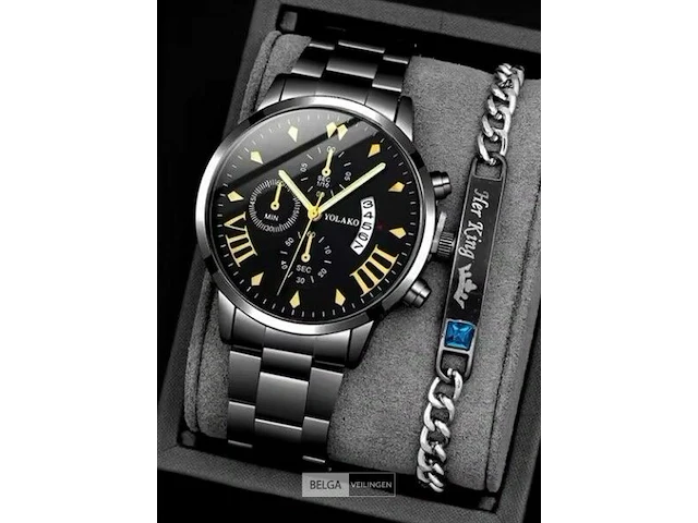 Yolako oro - men's watch + bracelet - afbeelding 1 van  1