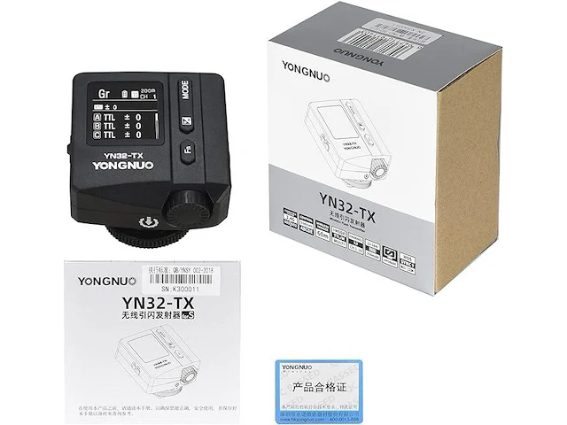 Yongnuo yn32-tx ttl 2.4g wireless flash transmitter vr sony hss 1/8000s - afbeelding 4 van  4